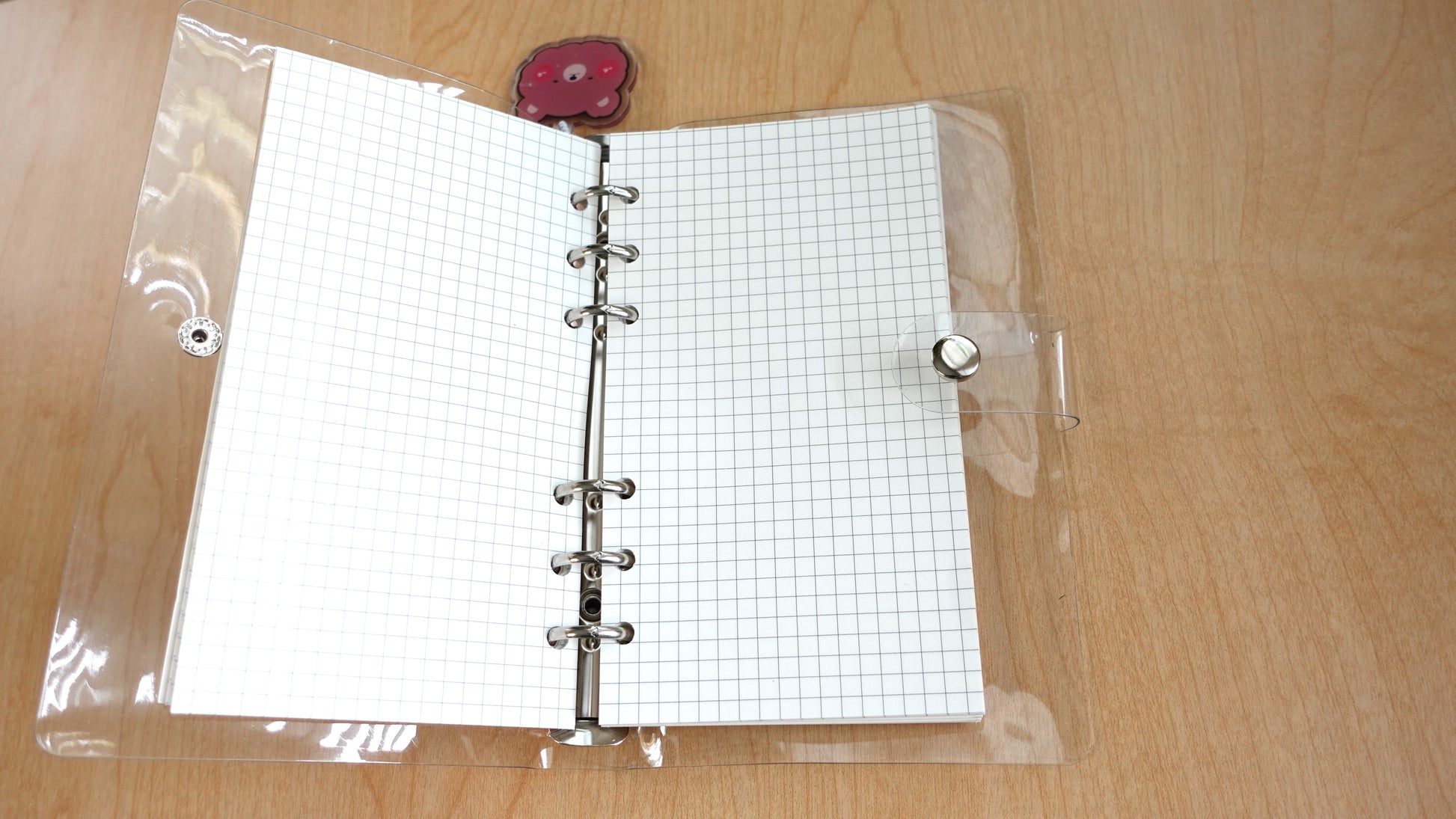 binder journal diary with lined and graphed paper
